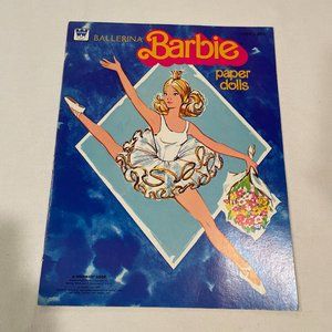 Ballerina Barbie Paper Dolls 1992 Vintage Book